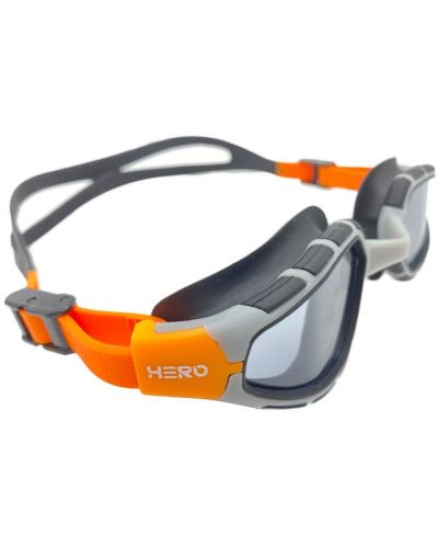 Очила за плуване HERO - Fit Senior, оранжеви/сиви - 2