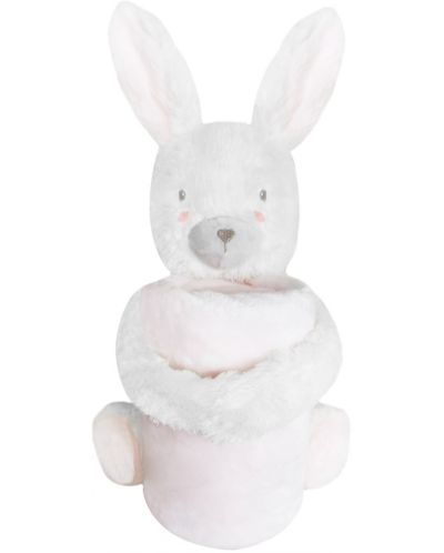 Одеяло с играчка KikkaBoo - Rabbits in Love - 1