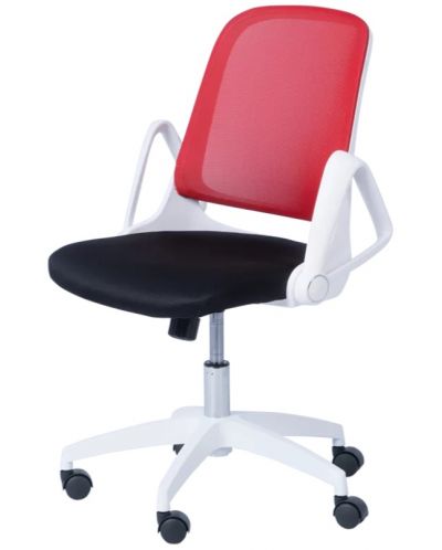 Офис стол Carmen - 7033, червен/черен - 4