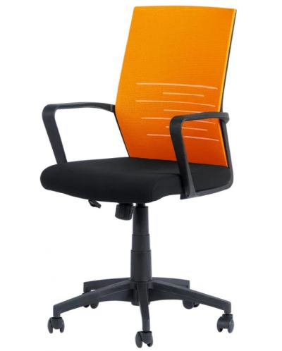 Офис стол Carmen - 7041, черен/оранжев - 3