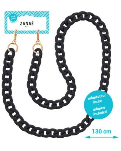 Огърлица за смартфон Zanae - Mate Carbone Smart, размер L, черна - 1