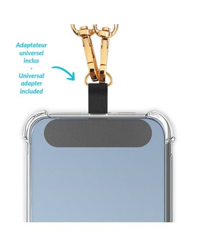 Огърлица за смартфон Zanae - Crystal Harmony, размер L, лилава - 3
