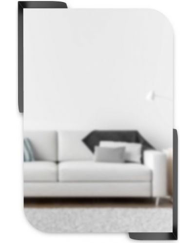 Огледало за стена с рафтове Umbra - Alcove, черно - 1