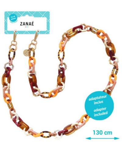 Огърлица за смартфон Zanae - Tigers Eye, многоцветна - 1