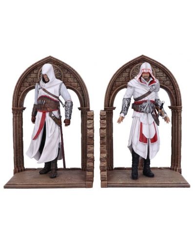Ограничител за книги Nemesis Now Games: Assassin's Creed - Altair and Ezio, 24 cm - 1