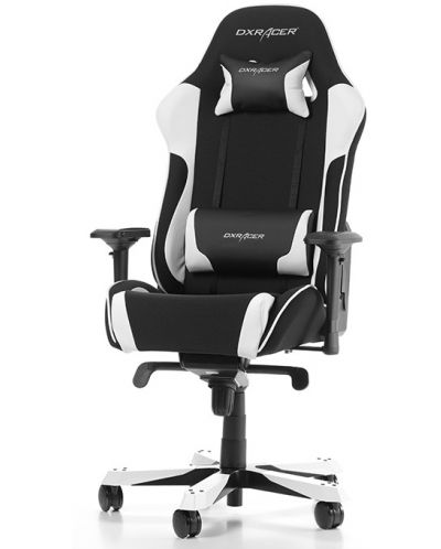 Гейминг стол DXRacer - King OH/KS11/NW, черен/бял
