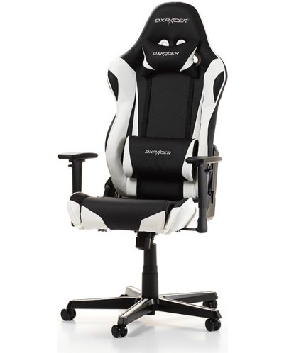 Гейминг стол DXRacer - Racing OH/RZ0/NW, черен/бял