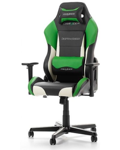 Гейминг стол DXRacer - Drifting OH/DM61/NWE, черен/бял/зелен