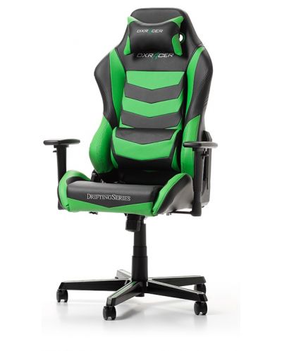 Гейминг стол DXRacer - Drifting OH/DM166/NE, черен/зелен