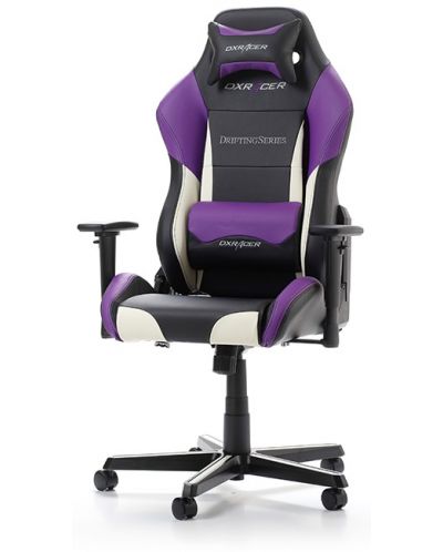 Гейминг стол DXRacer - Drifting OH/DM61/NWV, черен/бял/лилав