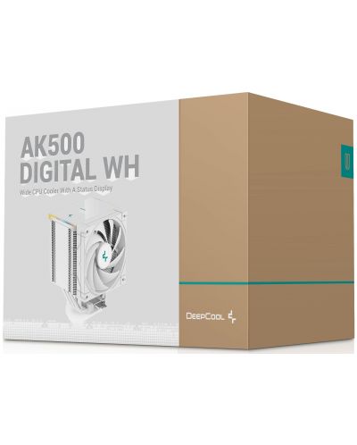 Охладител DeepCool - AK500 Digital WH, 120 mm - 10