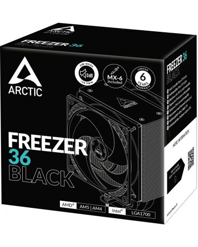 Охладител Arctic - Freezer 36 Black, 2x120 mm - 6