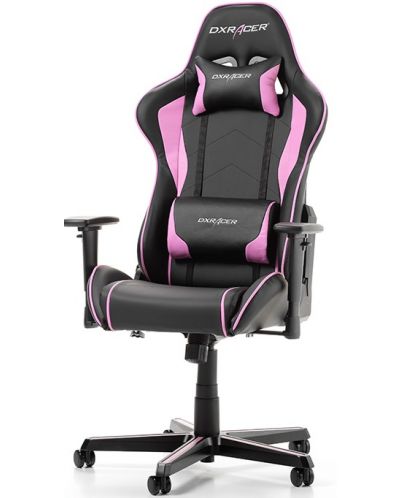 Гейминг стол DXRacer - Formula OH/FH08/NV, черен/розов