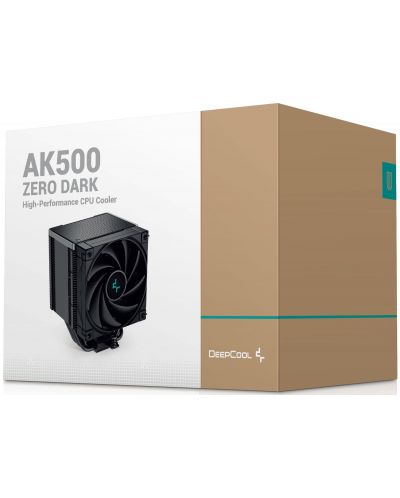 Охладител DeepCool - AK500 Zero Dark, 120 mm - 10