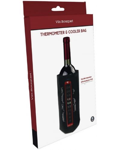 Охладител за бутилки с подвижен лентов термометър Vin Bouquet - 3