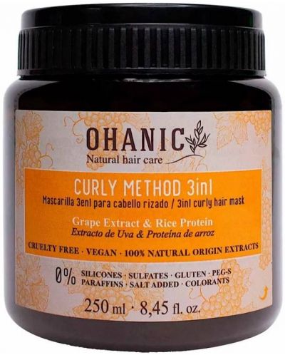 Ohanic Curly Method Възстановяваща маска за къдрава коса, 250 ml - 1