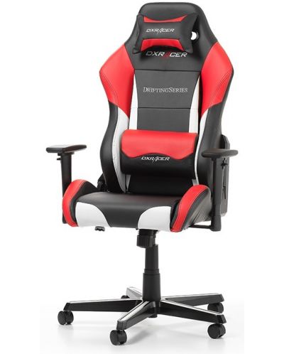 Гейминг стол DXRacer - Drifting OH/DM61/NWR, черен/бял/червен
