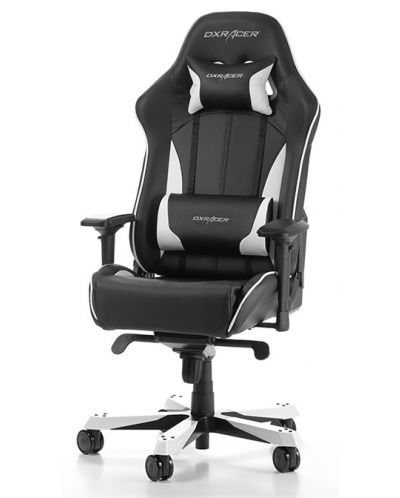 Гейминг стол DXRacer - King OH/KS57/NW, черен/бял
