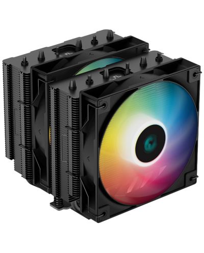 Охладител DeepCool - AG620 RGB, 2x 120 mm - 1