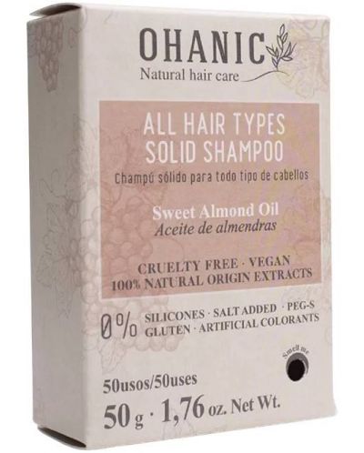 Ohanic Твърд шампоан за подхранване и блясък, 50 g - 1