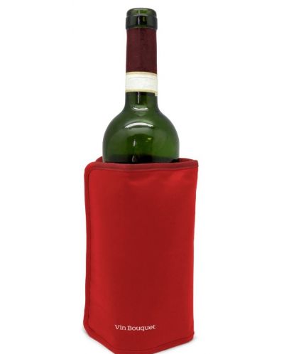 Охладител за бутилки с гел Vin Bouquet - Червен - 1