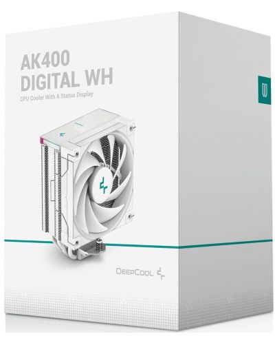 Охладител DeepCool - AK400 Digital White, 120 mm - 8