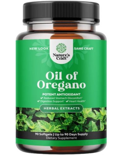 Oil of Oregano, 150 mg, 90 меки капсули, Nature's Craft - 1