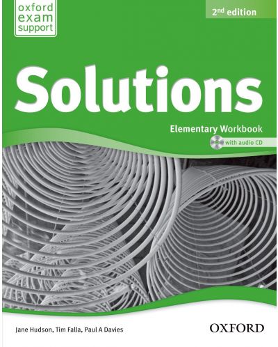Тетрадка по английски език Solutions 2E Elementary WB & CD Pack - 1