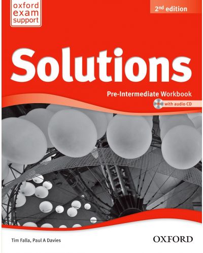 Тетрадка английски език за 9-12. кл. Solutions 2E Pre-Intermediate WB & CD PK - 1