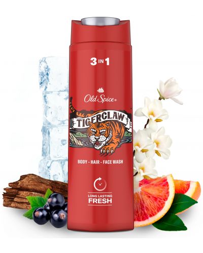 Old Spice Wild Душ гел Tiger Claw, 400 ml - 2