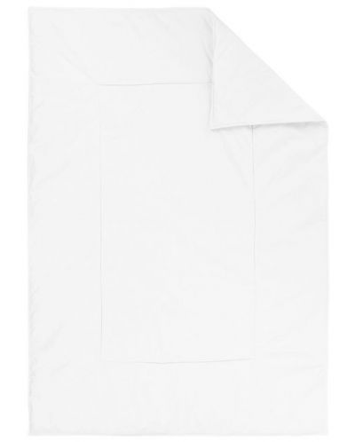 Олекотена завивка KikkaBoo - Бяла, ранфорс, 95 х 135 cm - 1