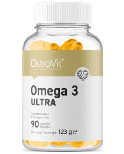 Omega 3 Ultra, 1000 mg, 90 капсули, OstroVit - 1