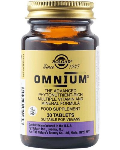 Omnium, 30 таблетки, Solgar - 1