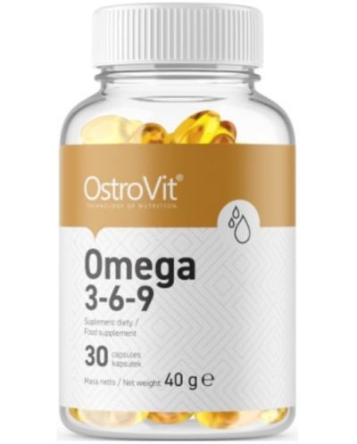 Omega 3-6-9, 30 капсули, OstroVit - 1