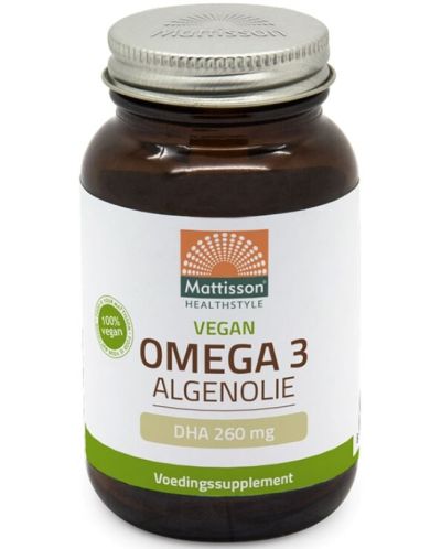 Omega-3 Algae Oil, 650 mg, 60 капсули, Mattisson Healthstyle - 1