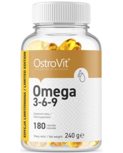 Omega 3-6-9, 180 капсули, OstroVit - 1