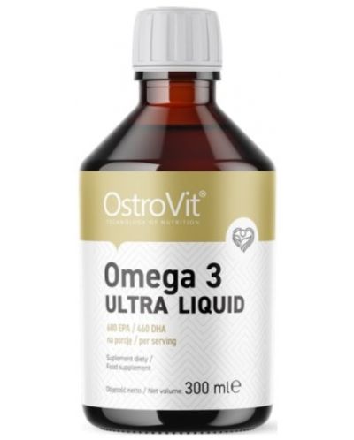 Omega 3 Ultra Liquid, 300 ml, OstroVit - 1