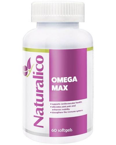 Omega Max, 60 софтгел капсули, Naturalico - 1