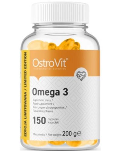 Omega 3, 1000 mg, 150 капсули, OstroVit - 1