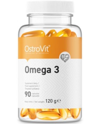 Omega 3, 1000 mg, 90 капсули, OstroVit - 1