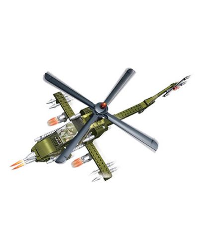 Конструктор BanBao Defence Force - Военен хеликоптер - 2