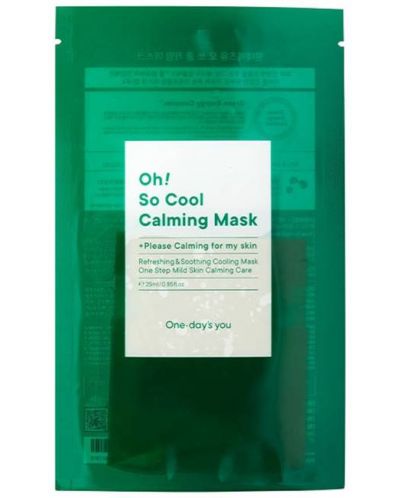 One-Day's You Успокояваща лист маска Oh! So Cool, 25 ml - 1
