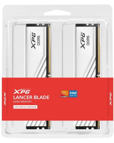Оперативна памет Adata - XPG LANCER Blade, 16GB, DDR5, 6000MHz, бяла - 2