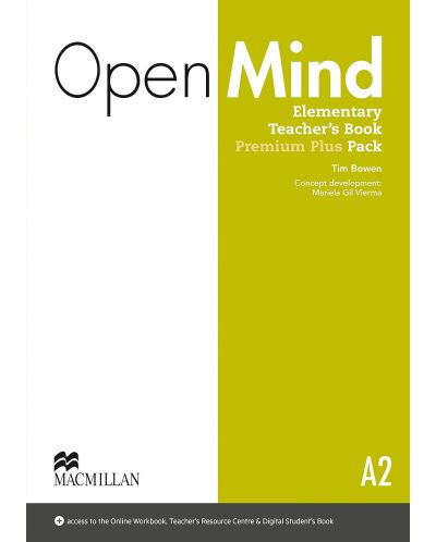 Open Mind Elementary Premium Pack Teacher's Book (British Edition) / Английски език - ниво А2: Книга за учителя с код - 1