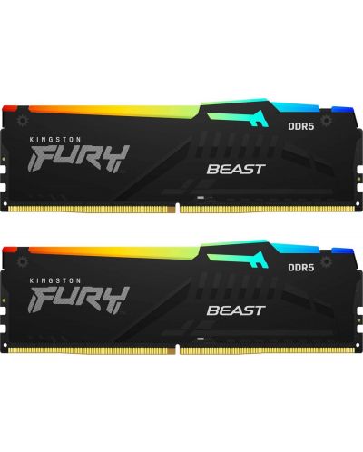 Оперативна памет Kingston - Fury Beast RGB, 32GB, DDR5, 5600MHz - 2
