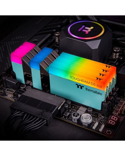 Оперативна памет Thermaltake - TOUGHRAM RGB, 32GB, DDR5, 5600MHz, Turquoise - 5