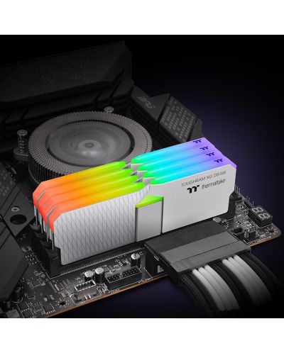 Оперативна памет Thermaltake - TOUGHRAM XG RGB, 32GB, DDR5, 7600MHz, бяла - 5