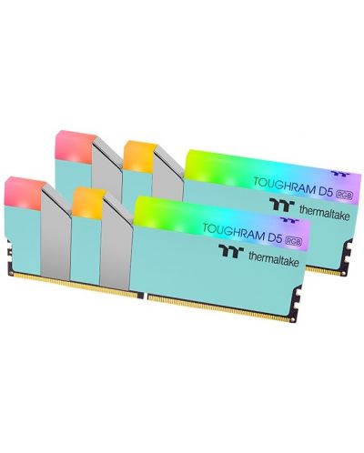 Оперативна памет Thermaltake - TOUGHRAM RGB, 32GB, DDR5, 5600MHz, Turquoise - 1