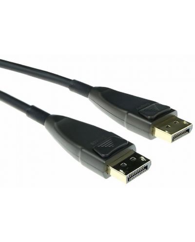 Оптичен кабел  ACT - Displayport 1.4/Displayport 1.4 M/M, 15m, черен - 1