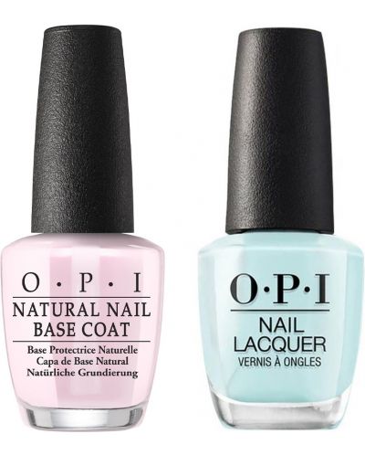 OPI Nail Lacquer Комплект - База за нокти + Лак за нокти, Gelato on my mind™, V33, 2 x 15 ml - 1